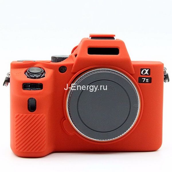 Силиконовый чехол для фотоаппарата Sony Alpha ILCE-7MII (цвет красный)