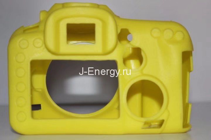 Силиконовый чехол для фотоаппарата Canon EOS 7D Mark II (цвет желтый)