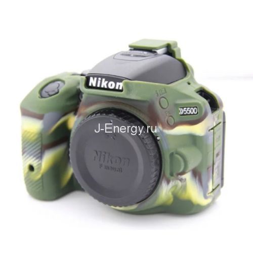 Силиконовый чехол для фотоаппарата Nikon D5200 (цвет черный)